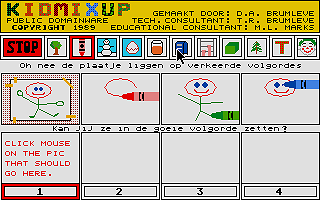Kidmixup atari screenshot